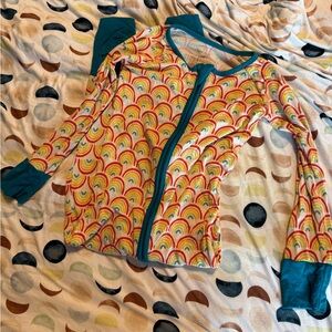 Little Sleepies rainbow zippy